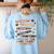 We Can Be Different On The Outside Melanin Teacher Men Women Kids Women's Sweatshirt Back Print Light Blue We Can Be Different On The Outside Melanin Teacher Men Women Kids Women's Sweatshirt Back Print Light Blue