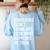 Dinosaurs Didn't Learn Art Art Teacher Women's Sweatshirt Back Print Light Blue Dinosaurs Didn't Learn Art Art Teacher Women's Sweatshirt Back Print Light Blue