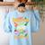 Dinosaurs Didn't Read Now They Are Extinct Reading Teacher Women's Sweatshirt Back Print Light Blue