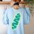 DIY Mitochondria Costume Biology Teacher Halloween Women's Sweatshirt Back Print Light Blue DIY Mitochondria Costume Biology Teacher Halloween Women's Sweatshirt Back Print Light Blue