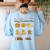 Dog Geometry Math Teacher Back To School STEM Humor Women's Sweatshirt Back Print Light Blue Dog Geometry Math Teacher Back To School STEM Humor Women's Sweatshirt Back Print Light Blue