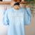 What Are We Doing Today PE Teacher Life Funny Men Women Kids Women's Sweatshirt Back Print Light Blue