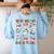 What Are We Doing Today PE Teacher Snowman Christmas Women's Sweatshirt Back Print Light Blue What Are We Doing Today PE Teacher Snowman Christmas Women's Sweatshirt Back Print Light Blue