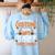 I Don't Need a Costume I'm An Art Teacher Retro Halloween Women's Sweatshirt Back Print Light Blue I Don't Need a Costume I'm An Art Teacher Retro Halloween Women's Sweatshirt Back Print Light Blue