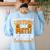 I Don't Need A Costume I'm Math Teacher Costume Halloween Women's Sweatshirt Back Print Light Blue