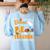 I Don't Need a Costume I'm A PE Teacher Halloween Costume Women's Sweatshirt Back Print Light Blue I Don't Need a Costume I'm A PE Teacher Halloween Costume Women's Sweatshirt Back Print Light Blue