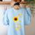 Dragonfly Sunflower Teacher Growth Mindset Choose To Shine Women's Sweatshirt Back Print Light Blue Dragonfly Sunflower Teacher Growth Mindset Choose To Shine Women's Sweatshirt Back Print Light Blue