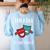 Drama Teacher For Theatre And Performing Arts Women's Sweatshirt Back Print Light Blue