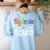 Dyslexia Awareness Month Dyslexia Teacher Therapist Women's Sweatshirt Back Print Light Blue Dyslexia Awareness Month Dyslexia Teacher Therapist Women's Sweatshirt Back Print Light Blue