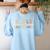 Early Childhood Dream Team Daycare Teacher Toddler Teacher Women's Sweatshirt Back Print Light Blue