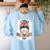 Early Head Start Life Messy Bun Back To School Teacher Women Women's Sweatshirt Back Print Light Blue Early Head Start Life Messy Bun Back To School Teacher Women Women's Sweatshirt Back Print Light Blue