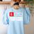 El Professor Money Costume Profesor Glasses Men Teacher Gift Women's Sweatshirt Back Print Light Blue
