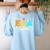 ELA Squad Teacher Back To School English Language Arts Women's Sweatshirt Back Print Light Blue ELA Squad Teacher Back To School English Language Arts Women's Sweatshirt Back Print Light Blue
