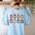 ELL Is My Jam English Language Learner Aide ELL Teacher Women's Sweatshirt Back Print Light Blue ELL Is My Jam English Language Learner Aide ELL Teacher Women's Sweatshirt Back Print Light Blue