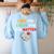 Emotional Intelligence Quote For School Counselor Teacher Women's Sweatshirt Back Print Light Blue Emotional Intelligence Quote For School Counselor Teacher Women's Sweatshirt Back Print Light Blue