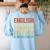 English Is Important But History Is Importanter Teachers Men Women Girls Kids Women's Sweatshirt Back Print Light Blue English Is Important But History Is Importanter Teachers Men Women Girls Kids Women's Sweatshirt Back Print Light Blue