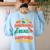 English Teacher Dinosaurs Didn’t Read What Happened To Them Women's Sweatshirt Back Print Light Blue English Teacher Dinosaurs Didn’t Read What Happened To Them Women's Sweatshirt Back Print Light Blue