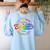 Exceptional Educator Squad Special Education Teacher Autism Women's Sweatshirt Back Print Light Blue