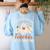 Exhausted Daycare Teacher Is My Costume Halloween Ghost Fun For Men Women Women's Sweatshirt Back Print Light Blue