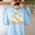 Fab Boo Lous Teacher Retro Ghost Spooky Halloween Costume Women's Sweatshirt Back Print Light Blue Fab Boo Lous Teacher Retro Ghost Spooky Halloween Costume Women's Sweatshirt Back Print Light Blue