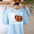 Fall Kindergarten Teacher K Is For Buffalo Plaid Pumpkin Women's Sweatshirt Back Print Light Blue Fall Kindergarten Teacher K Is For Buffalo Plaid Pumpkin Women's Sweatshirt Back Print Light Blue