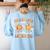 Fall In Love With Learning Autumn Fall Season Teacher Women's Sweatshirt Back Print Light Blue Fall In Love With Learning Autumn Fall Season Teacher Women's Sweatshirt Back Print Light Blue