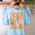 Fall In Love With Music Groovy Thanksgiving Music Teacher Men Women Girls Kids Women's Sweatshirt Back Print Light Blue Fall In Love With Music Groovy Thanksgiving Music Teacher Men Women Girls Kids Women's Sweatshirt Back Print Light Blue