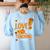 Fall In Love With Teaching 1st Grade Teacher Thanksgiving For Men Women Girls Kids Women's Sweatshirt Back Print Light Blue Fall In Love With Teaching 1st Grade Teacher Thanksgiving For Men Women Girls Kids Women's Sweatshirt Back Print Light Blue