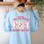 Are You Fall-O-Ween Directions Halloween Teacher Ghost Women's Sweatshirt Back Print Light Blue Are You Fall-O-Ween Directions Halloween Teacher Ghost Women's Sweatshirt Back Print Light Blue
