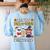 Are You Fall O Ween Directions Halloween Teacher Ghost Women's Sweatshirt Back Print Light Blue Are You Fall O Ween Directions Halloween Teacher Ghost Women's Sweatshirt Back Print Light Blue