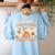 Are You Fall O Ween Directions Halloween Teacher Women's Sweatshirt Back Print Light Blue Are You Fall O Ween Directions Halloween Teacher Women's Sweatshirt Back Print Light Blue