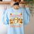 Are You Fall O Ween Directions Teacher Halloween Dog Ghost Women's Sweatshirt Back Print Light Blue Are You Fall O Ween Directions Teacher Halloween Dog Ghost Women's Sweatshirt Back Print Light Blue