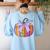 Fall Pumpkin Books Lover Halloween Teacher Teaching Staff Women's Sweatshirt Back Print Light Blue Fall Pumpkin Books Lover Halloween Teacher Teaching Staff Women's Sweatshirt Back Print Light Blue