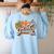 Fall Teacher Shirt 3rd Grade Teacher Retro Halloween Pumpkin Women's Sweatshirt Back Print Light Blue Fall Teacher Shirt 3rd Grade Teacher Retro Halloween Pumpkin Women's Sweatshirt Back Print Light Blue