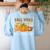 Fall Vibes And That Teacher Life Autumn Thanksgiving Women's Sweatshirt Back Print Light Blue Fall Vibes And That Teacher Life Autumn Thanksgiving Women's Sweatshirt Back Print Light Blue