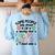 Favorite Actors Theater Drama Teacher Drama Teaching Women's Sweatshirt Back Print Light Blue