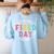Field Day 2024 Let The Games Begin Teacher Kids Girls Boys Women's Sweatshirt Back Print Light Blue Field Day 2024 Let The Games Begin Teacher Kids Girls Boys Women's Sweatshirt Back Print Light Blue