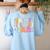 In My Field Day Era Teacher Kids Cute Groovy Field Day Women's Sweatshirt Back Print Light Blue