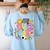 Field Day Fun Day Let The Games Begin Field Trip Teacher Kid Women's Sweatshirt Back Print Light Blue Field Day Fun Day Let The Games Begin Field Trip Teacher Kid Women's Sweatshirt Back Print Light Blue