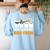 Fifth Grade Boo Crew Halloween Teacher Costume Women's Sweatshirt Back Print Light Blue