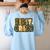 First 1St Grade Camo Camouflage Boy Teacher Back To School Women's Sweatshirt Back Print Light Blue First 1St Grade Camo Camouflage Boy Teacher Back To School Women's Sweatshirt Back Print Light Blue