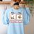 First Data Then Thanksgiving Im Earning A Break Sped Teacher Women's Sweatshirt Back Print Light Blue First Data Then Thanksgiving Im Earning A Break Sped Teacher Women's Sweatshirt Back Print Light Blue