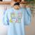 First Grade Dream Team Back To School 1st Grade Teacher Women's Sweatshirt Back Print Light Blue