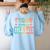 First Grade Dream Team Back To School 1st Grade Teacher Women's Sweatshirt Back Print Light Blue First Grade Dream Team Back To School 1st Grade Teacher Women's Sweatshirt Back Print Light Blue