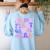 In My First Grade Era 1st Grade Girls Teacher Back To School Women's Sweatshirt Back Print Light Blue In My First Grade Era 1st Grade Girls Teacher Back To School Women's Sweatshirt Back Print Light Blue