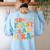 In My First Grade Era 1st Grade Teacher Back To School Women's Sweatshirt Back Print Light Blue In My First Grade Era 1st Grade Teacher Back To School Women's Sweatshirt Back Print Light Blue
