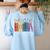 Floral Books Never Underestimate A Public School Teacher Women's Sweatshirt Back Print Light Blue Floral Books Never Underestimate A Public School Teacher Women's Sweatshirt Back Print Light Blue