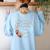 Floral Learning Disabilities Teacher Consultant SPED Teacher Women's Sweatshirt Back Print Light Blue Floral Learning Disabilities Teacher Consultant SPED Teacher Women's Sweatshirt Back Print Light Blue