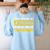 The Force Strong With This Teacher Men Women Kids Women's Sweatshirt Back Print Light Blue