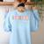 Fourth Grade Team 4th Grade Teacher Girls Boys Women's Sweatshirt Back Print Light Blue